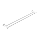 Nero Mecca Double Towel Rail 800mm | Matte White |