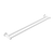 Nero Mecca Double Towel Rail 800mm | Matte White |
