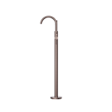Nero Nova Round Floormount Mixer With Handshower | Brushed Bronze |