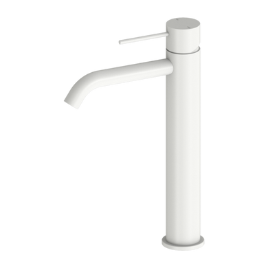 Nero Mecca Tall Basin Mixer | Matte White|