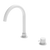 Nero Mecca Hob Basin Mixer and Spout (Round Spout) | Matte White |
