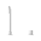 Nero Mecca Hob Basin Mixer and Spout (Square Spout) | Matte White |