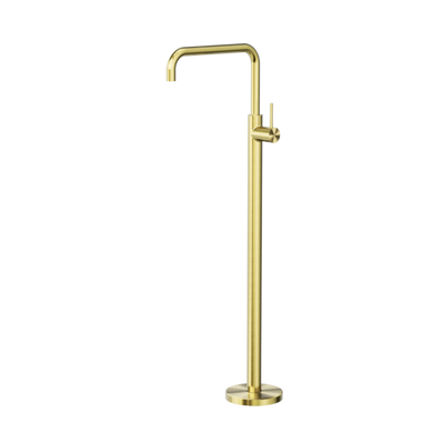 Nero Mecca Free Standing Bath Mixer Square Shape | Brushed Gold |