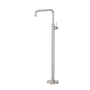 Nero Mecca Free Standing Bath Mixer Square Shape | Brushed Nickel |
