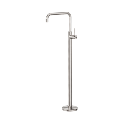 Nero Mecca Free Standing Bath Mixer Square Shape | Brushed Nickel |