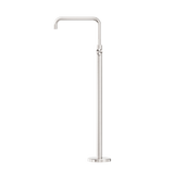 Nero Mecca Free Standing Bath Mixer Square Shape | Brushed Nickel |