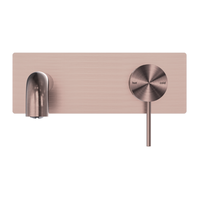 Nero Mecca Wall Basin Mixer | Brushed Bronze |