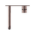Nero Mecca Wall Basin Mixer | Brushed Bronze |