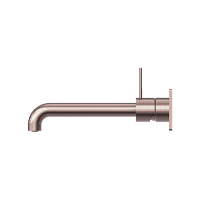 Nero Mecca Wall Basin Mixer Handle Up | Brushed Bronze |