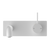 Nero Mecca Wall Basin Mixer Handle Up | Matte White|