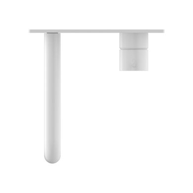 Nero Mecca Wall Basin Mixer Handle Up | Matte White|