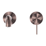 Nero Mecca Wall Basin Mixer (Separate Back Plate) | Brushed Bronze |