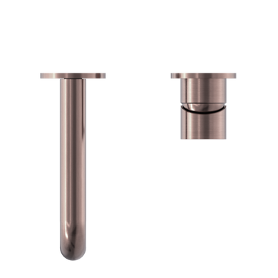 Nero Mecca Wall Basin Mixer (Separate Back Plate) | Brushed Bronze |