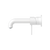 Nero Mecca Wall Basin Mixer (Separate Back Plate) | Matte White |