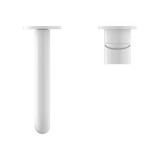 Nero Mecca Wall Basin Mixer (Separate Back Plate) | Matte White |