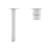 Nero Mecca Wall Basin Mixer (Separate Back Plate) | Matte White |