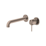 Nero Mecca Wall Basin Mixer (Separate Back Plate) | Brushed Bronze |