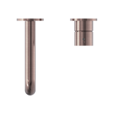 Nero Mecca Wall Basin Mixer Handle Up (Separate Back Plate) | Brushed Bronze |