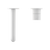 Nero Mecca Wall Basin Mixer Handle Up (Separate Back Plate) | Matte White |