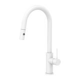 Nero Mecca Pull Out Sink Mixer With Vegie Spray Function | Matte White |