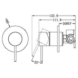 Nero Mecca Shower Mixer | Matte White |