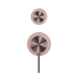 Nero Mecca Shower Mixer With Diverter Separate Back Plate | Brushed Bronze |