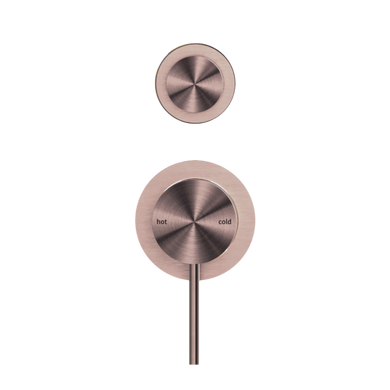 Nero Mecca Shower Mixer With Diverter Separate Back Plate | Brushed Bronze |