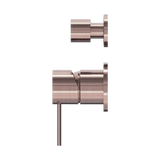 Nero Mecca Shower Mixer With Diverter Separate Back Plate | Brushed Bronze |