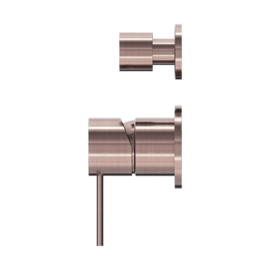 Nero Mecca Shower Mixer With Diverter Separate Back Plate | Brushed Bronze |