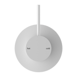 Nero Mecca Shower Mixer Handle Up | Matte White |