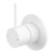 Nero Mecca Shower Mixer Handle Up | Matte White |