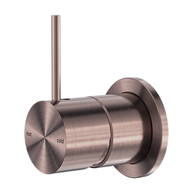 Nero Mecca Shower Mixer 60mm Handle Up Plate | Brushed Bronze |