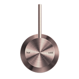 Nero Mecca Shower Mixer 60mm Handle Up Plate, Brushed Bronze