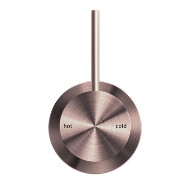 Nero Mecca Shower Mixer 60mm Handle Up Plate | Brushed Bronze |