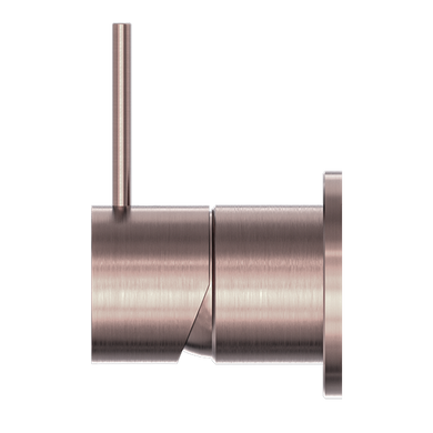 Nero Mecca Shower Mixer 60mm Handle Up Plate | Brushed Bronze |