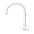 Nero Mecca Wall Basin Mixer Swivel Spout Handle Up | Matte White |
