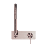 Nero Mecca Wall Basin Mixer Swivel Spout | Brushed Bronze |