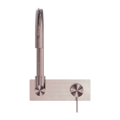 Nero Mecca Wall Basin Mixer Swivel Spout | Brushed Bronze |