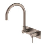 Nero Mecca Wall Basin Mixer Swivel Spout | Brushed Bronze |