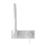 Nero Mecca Wall Basin Mixer Swivel Spout | Matte White |