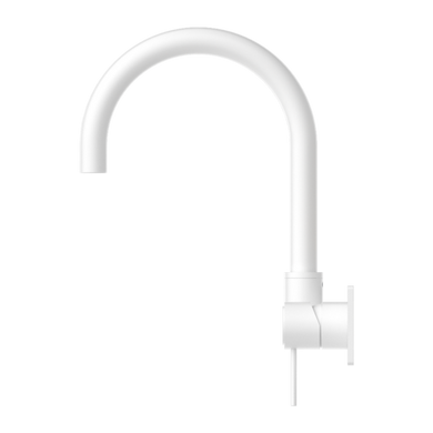 Nero Mecca Wall Basin Mixer Swivel Spout | Matte White |