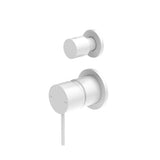 Nero Mecca Shower Mixer With Diverter Separate Back Plate | Matte White |