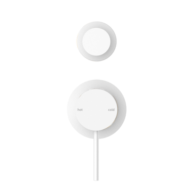 Nero Mecca Shower Mixer With Diverter Separate Back Plate | Matte White |