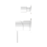 Nero Mecca Shower Mixer With Diverter Separate Back Plate | Matte White |