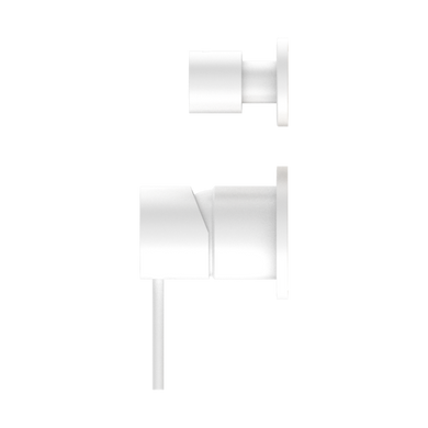 Nero Mecca Shower Mixer With Diverter Separate Back Plate | Matte White |