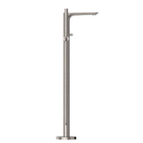 Nero Bianca Floor Standing Bath Mixer With Hand Shower | Brushed Nickel |