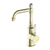 Nero York Basin Mixer With White Porcelain Lever | Aged Brass |