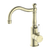 Nero York Basin Mixer Hook Spout With White Porcelain Lever | Aged Brass |