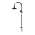 Nero York Twin Shower With White Porcelain Hand Shower | Matte Black |