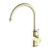 Nero York Kitchen Mixer Goosneck Spout With White Porcelain Lever | Aged Brass |
